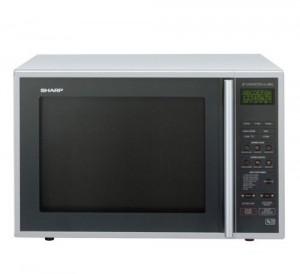 The large Sharp combination microwave with 900W power and 40 litre capacity.