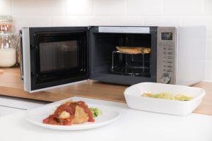 Grill microwave interior